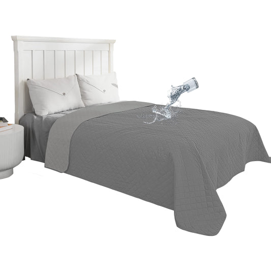 Easy-Going Waterproof Reversible Dog Bed Cover 68x86 Gray/Light Gray