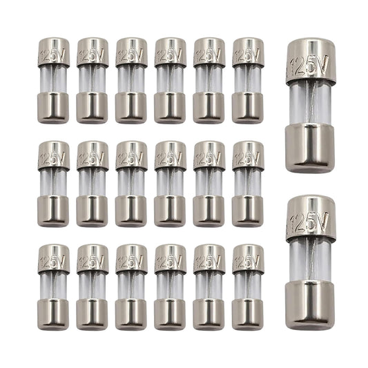 TWI Fuses Mini Christmas Light Strings Replacement Glass Fuses 3A 110V 125V 20pc