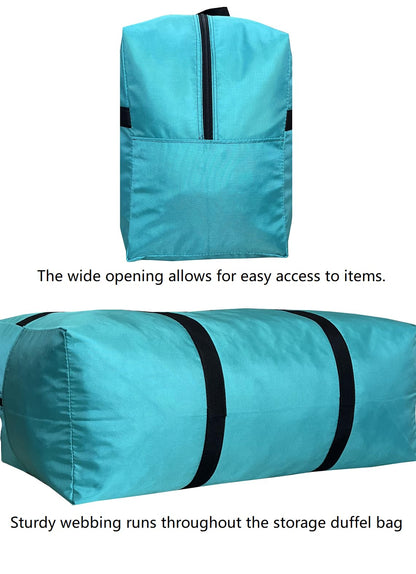 DoYiKe Extra Large Foldable Travel Duffle Bag Turquoise 35"L x 11.8"W x 19"H