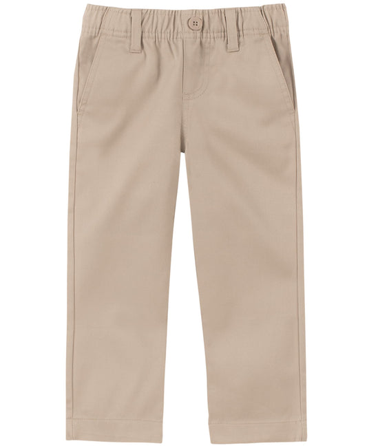Nautica Boys School Uniform Flat Front Twill Pant Pull-On Khaki Size 3T