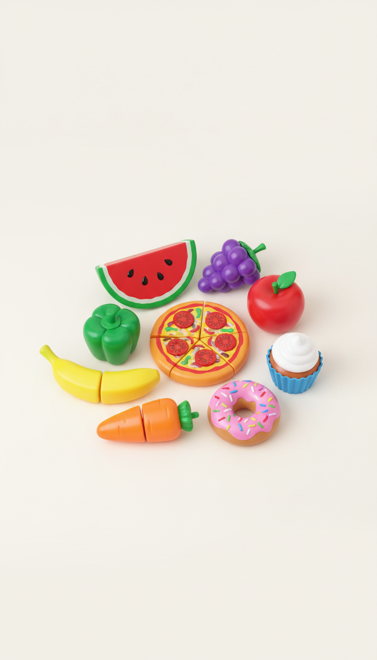 Colorful Play Food Set