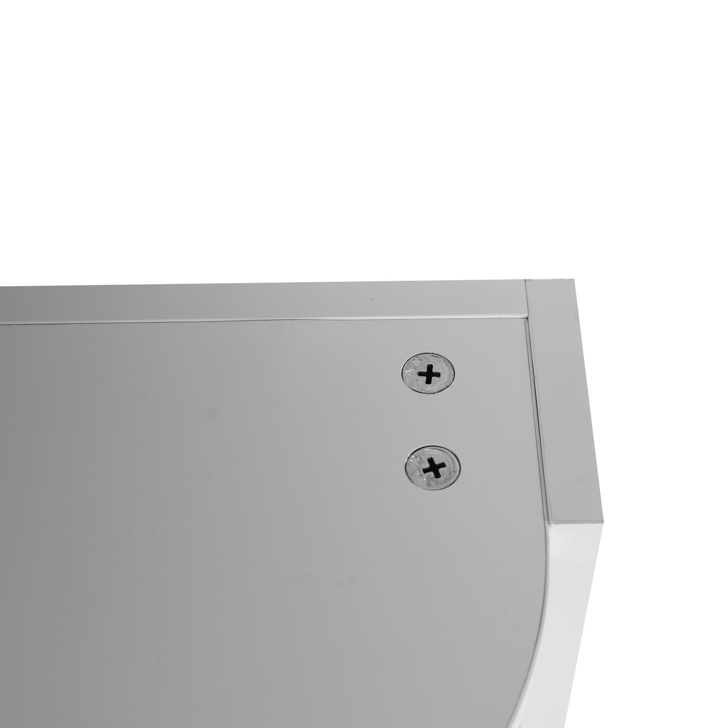 Glossy White 12' Bathroom Wall-Mounted Storage Rack with Float Mounting Design, Durable Plywood