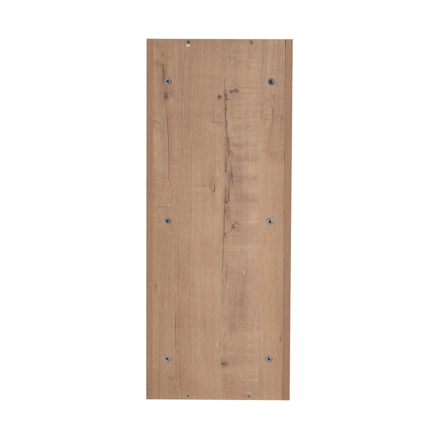 Modern Bathroom Wall-Mounted Storage Rack with Floating Design in Imitative Oak Plywood, 12 Inches