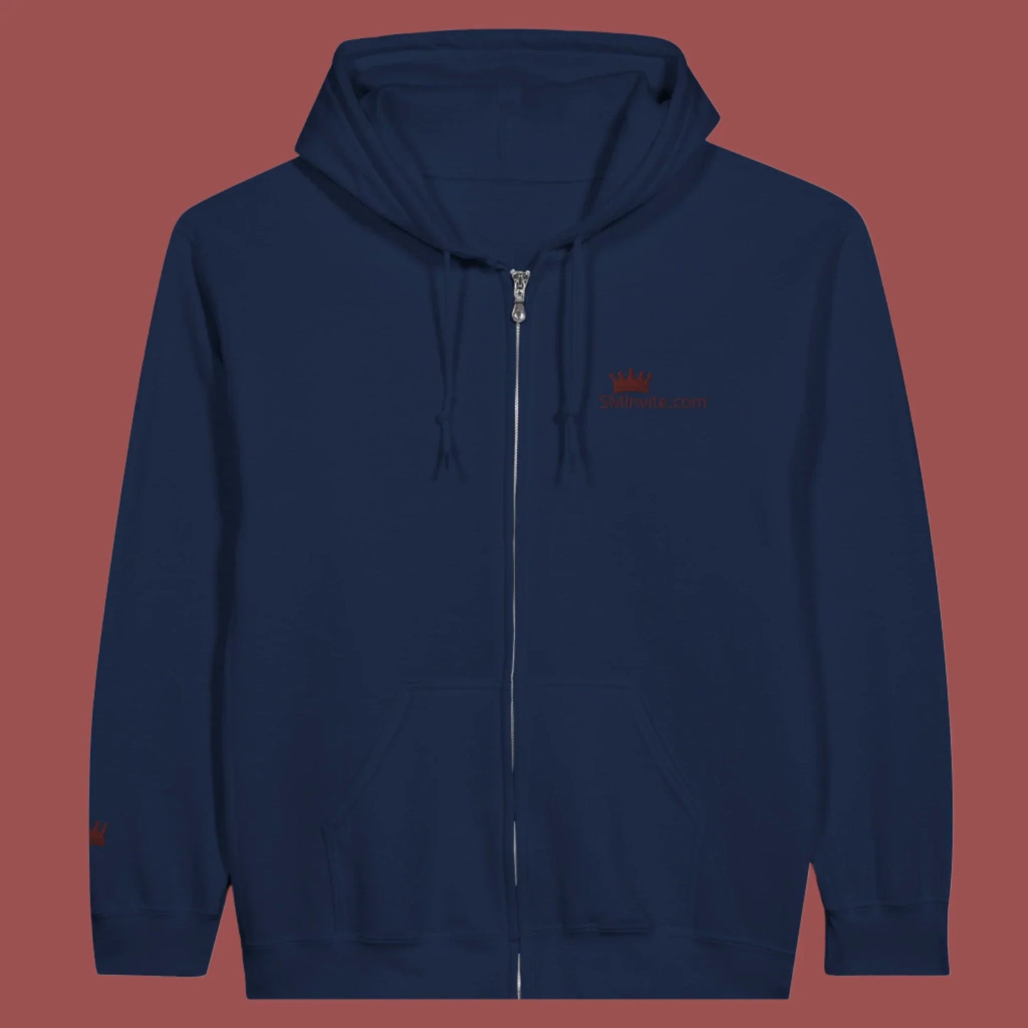 Eco-Friendly Zip Hoodie – Comfortable Organic Cotton & Recycled Polyester Blend