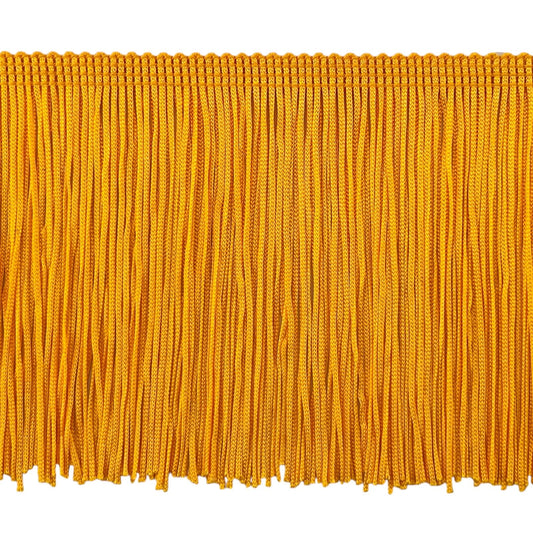 Trims by the Yard 6" Chainette Fringe Trim Polyester Decorative Flag Gold 10yd