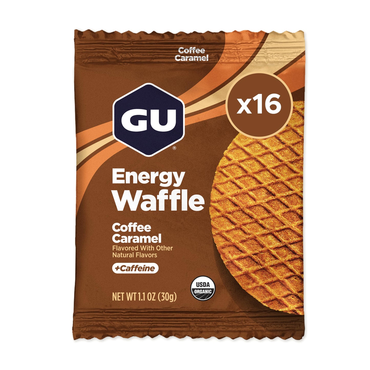 BestBy01/26 GU Energy Stroopwafel Caramel Coffee Sports Nutrition Waffle 16ct