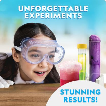 National Geographic Stunning Chemistry Set Mega Science Kit 45 Experiments Blue
