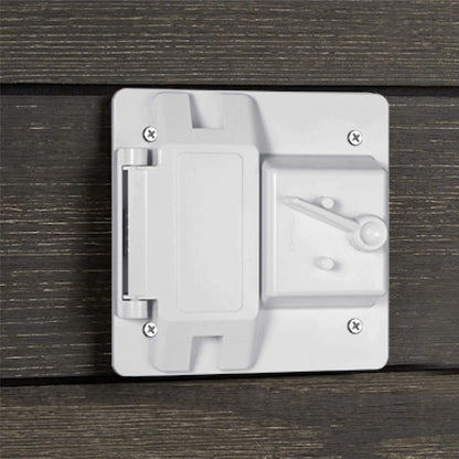 Hubbell Raco 2-Gang Weatherproof Cover Plastic Toggle GFCI White