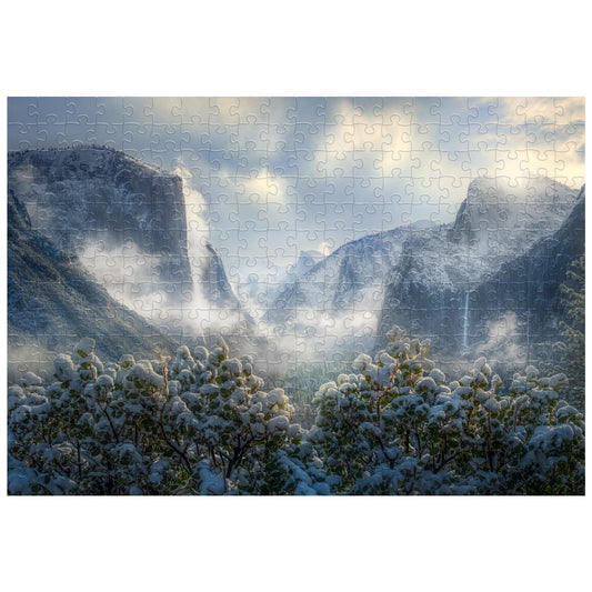 Artinhand Yosemite Snow Storm 300 Pieces Wooden Jigsaw Puzzle Gift