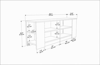 SPACE TV STAND SAPPHIRE OAK