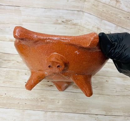 2x Authentic Mexican Pig Molcajetes 2  Molcajete Mexicanos de Barro en Forna de Marranito
