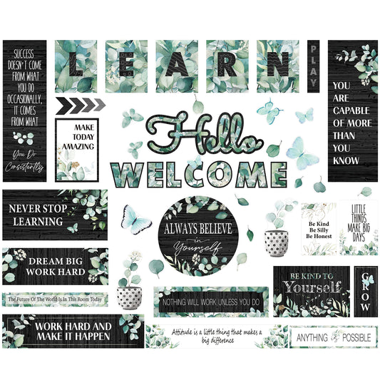 Gethelud 50PCS Modern Farmhouse Bulletin Board Decor 44.5x32.5cm Style 1