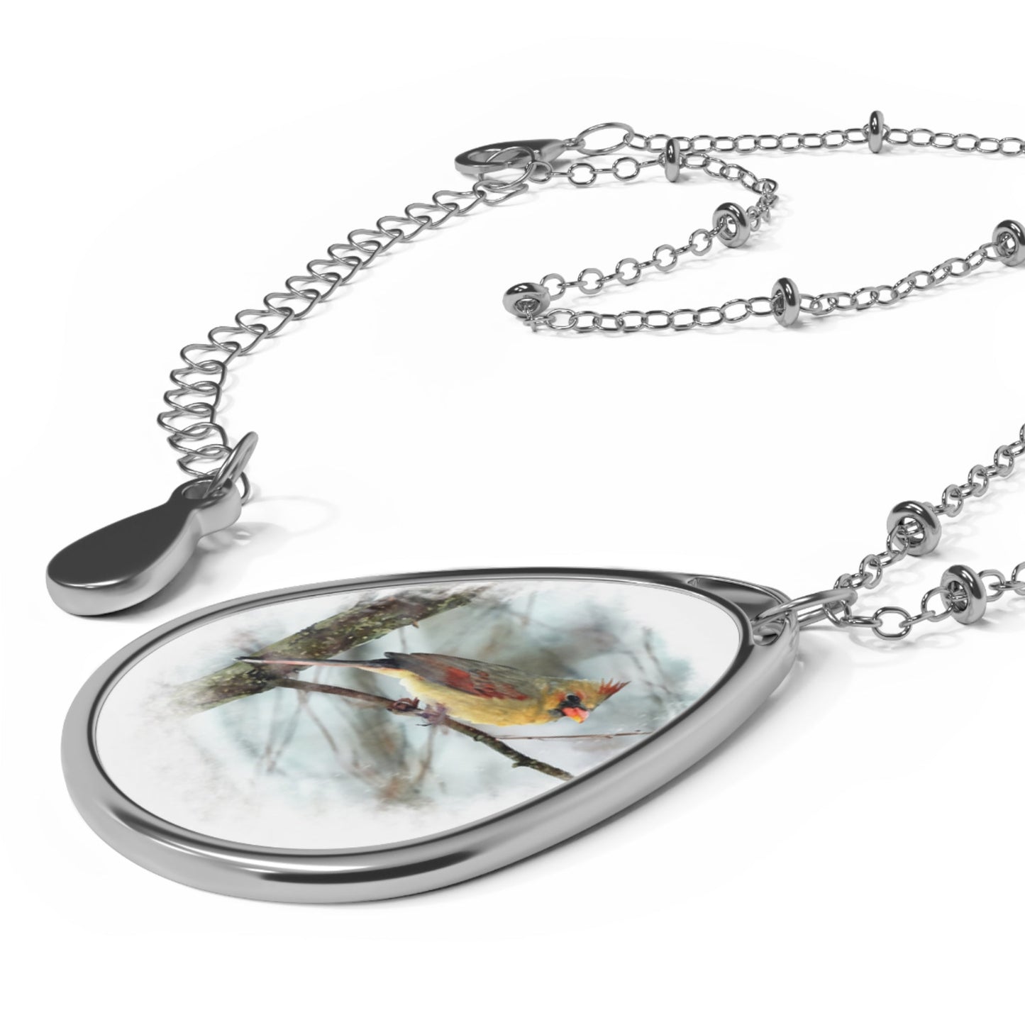 Norther Cardinal Female Painterly - Necklace
