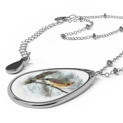 Norther Cardinal Female Painterly - Necklace