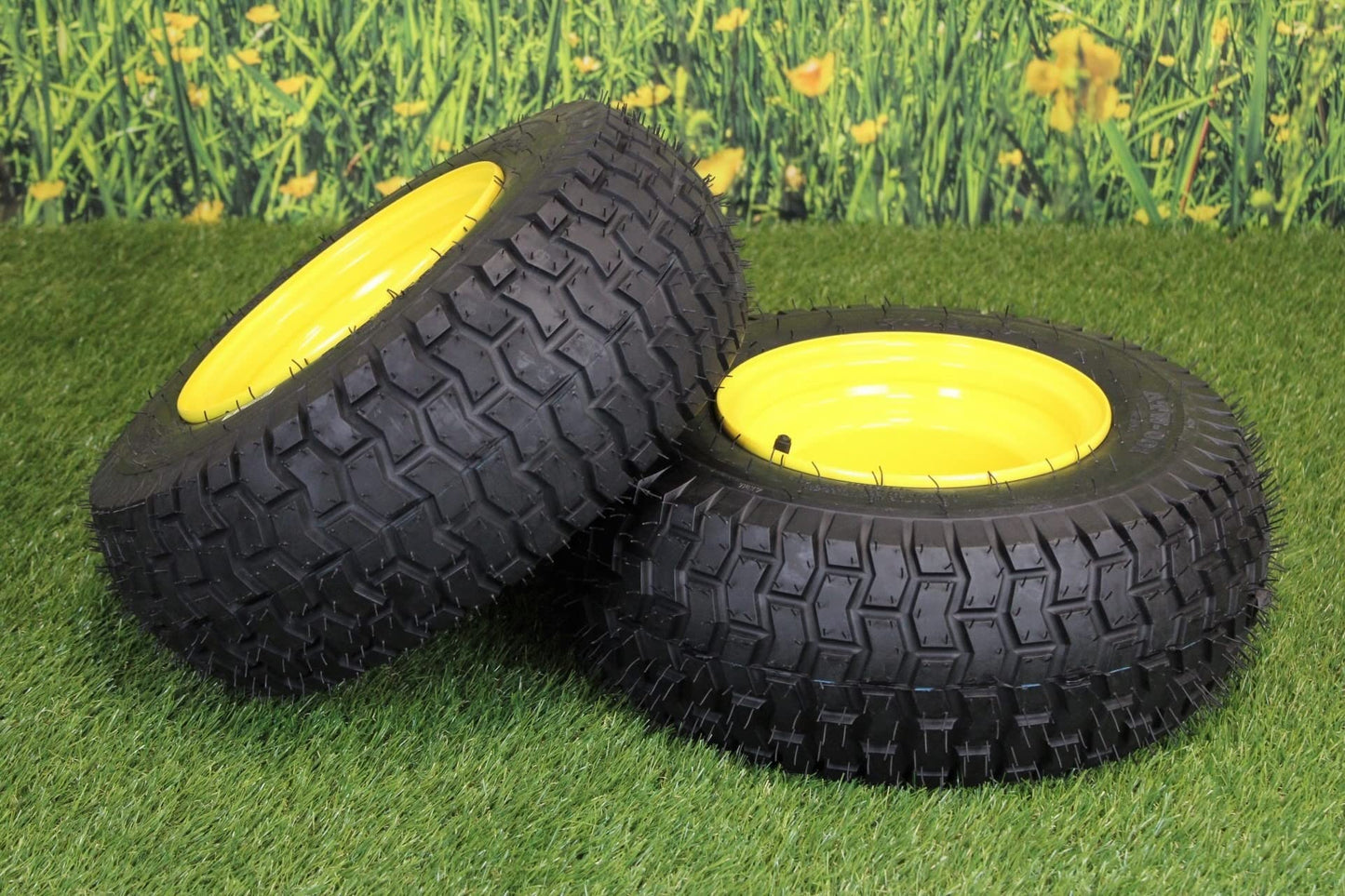 16x6.50-8 Tires & Wheels 4 Ply for Lawn & Garden Mower Turf Tires .75" Bearing (Set of 4)