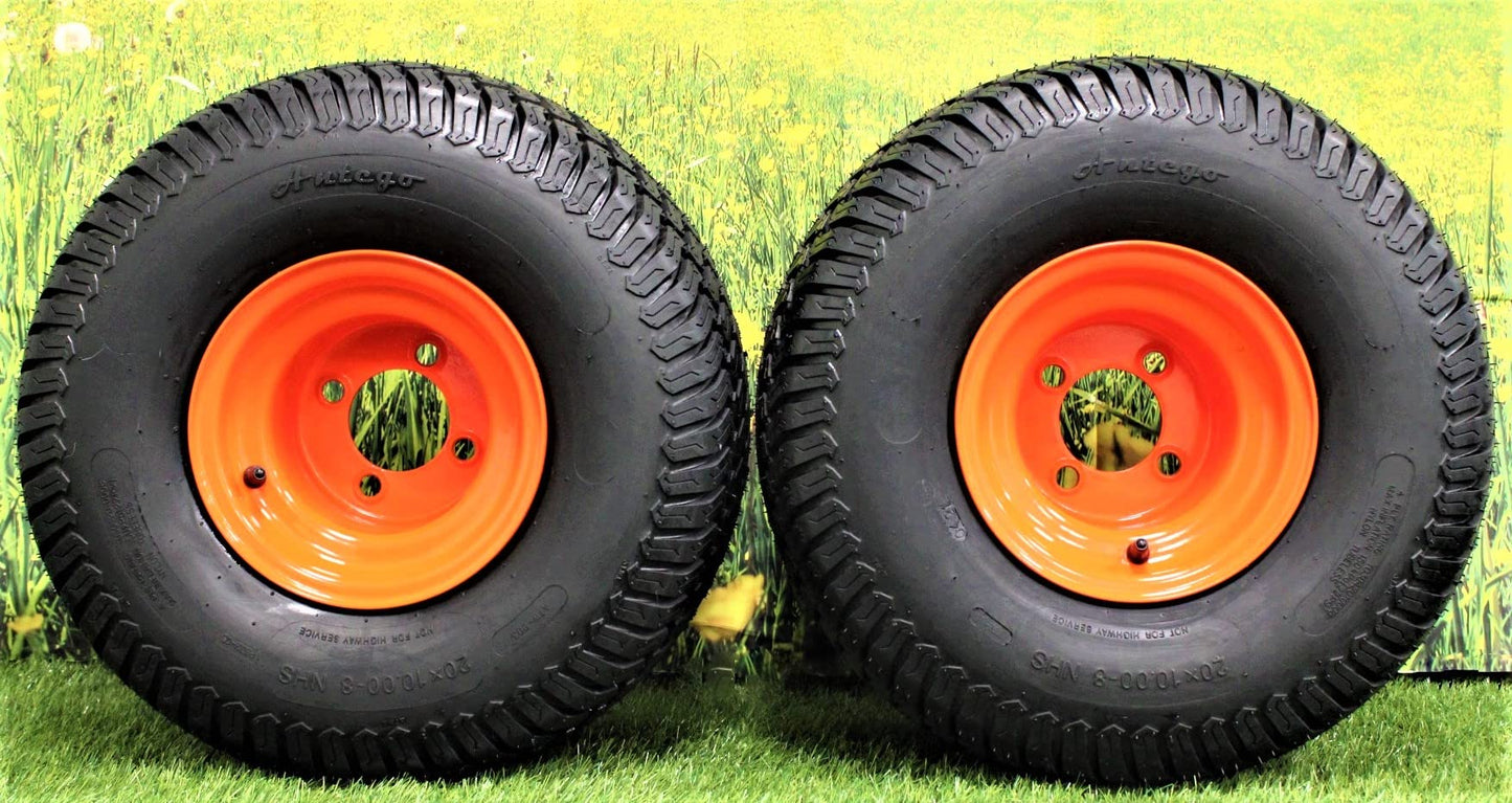 Bad Boy Heavy Duty 20x10.00-8 Tire & Wheel Assemblies (Set of Two)