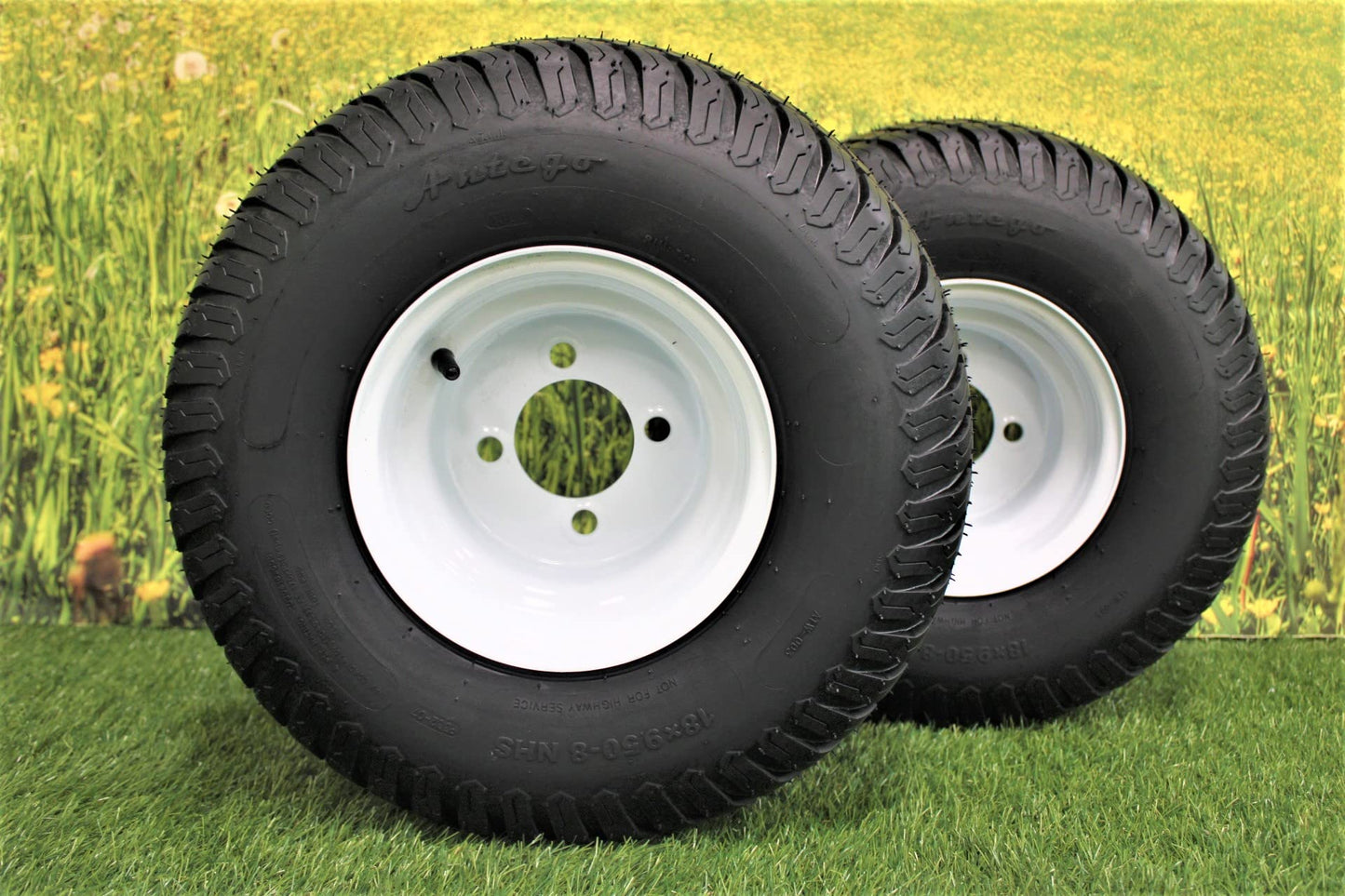 18x9.50-8 Toro/Exmark Wheel Assemblies - Replaces 110-6883, 120-249 (Set of Two)