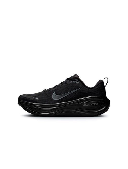 Nike Vomero Plus black women's running shoes lateral view