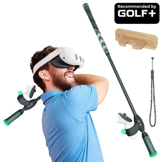 DriVR Elite VR golf club for Meta Quest 3 carbon fiber finish