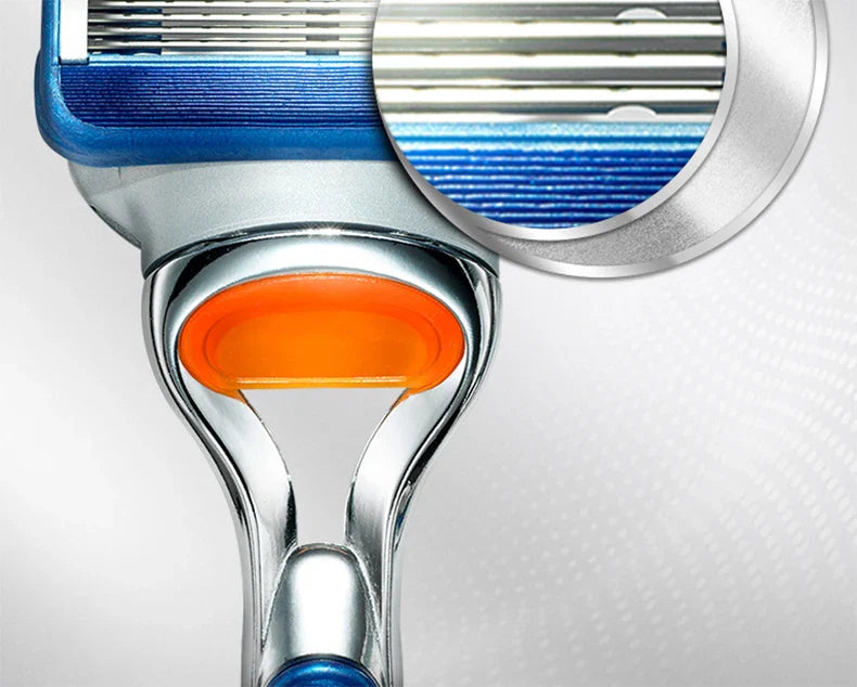 Gillette Fusion Razor for Men Face Hair Beard Shaving Machine Manual Safety Shaver Replacement Head Cassettes 5 Layer Blades