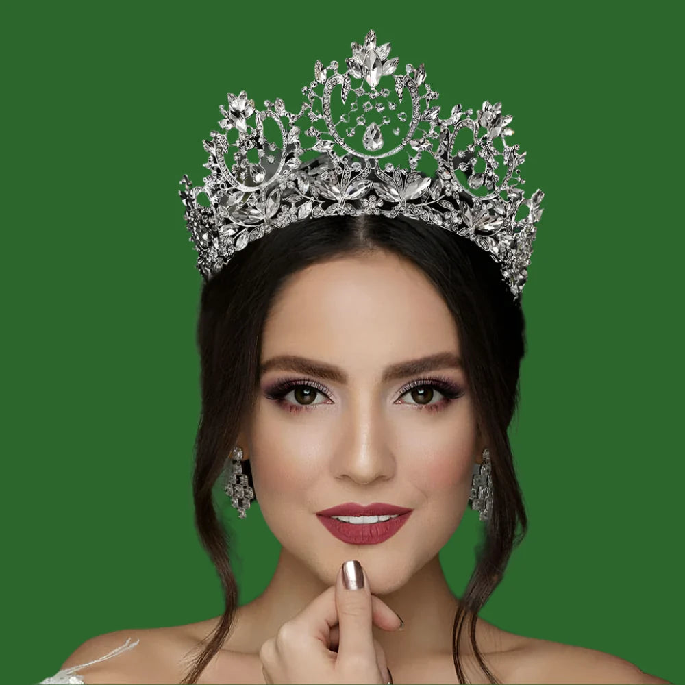 Zircon Wedding Crown Luxury Zircon Diadem Rhinestone Headpiece Bridal Hair Jewelry