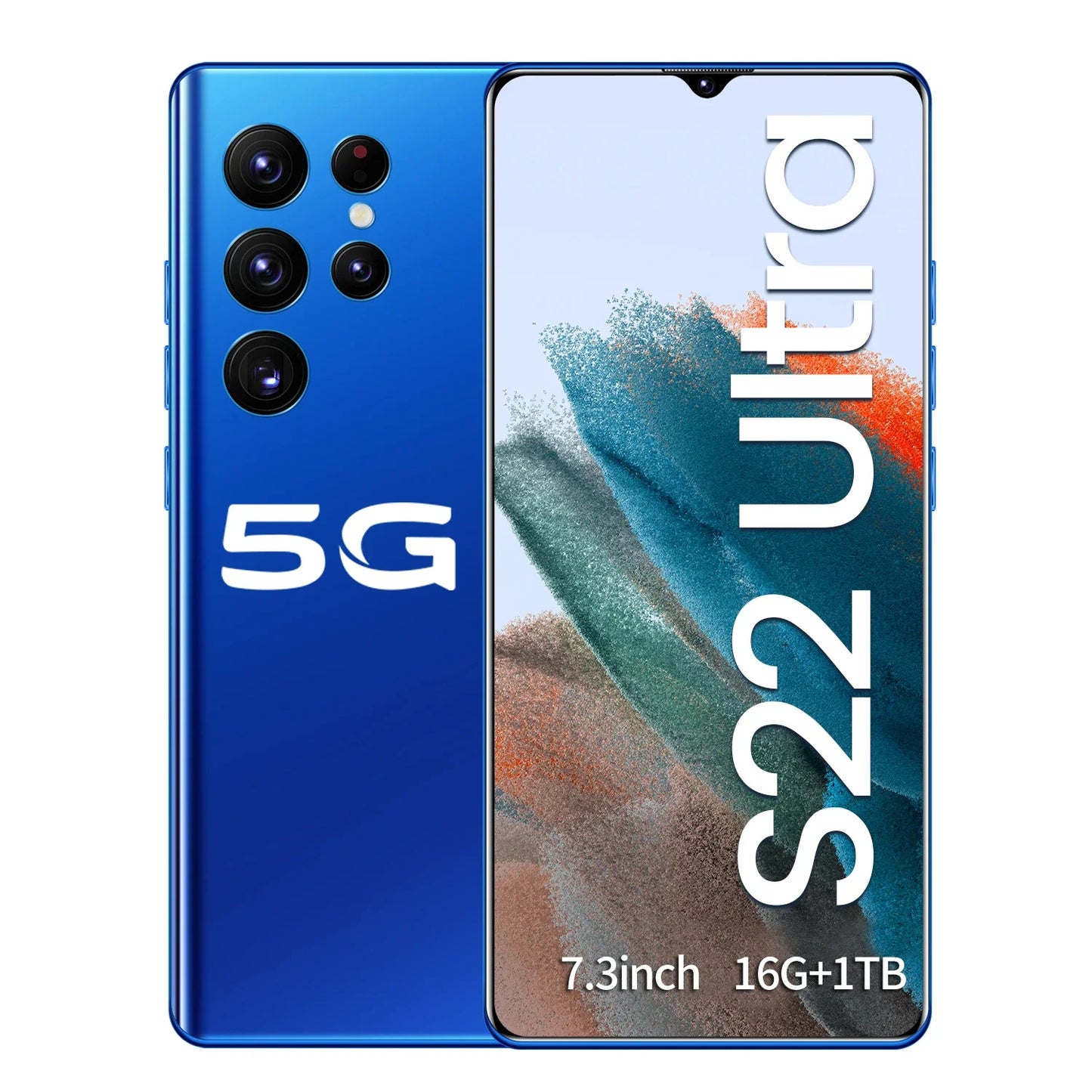 Hot Selling S22 ULTRA Original 16GB+1TB 24MP+50MP Face Unlock Full Display Android 12 Cell Phone Smart Mobile Phone