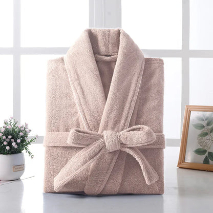 100% Cotton Waffle Bathrobe for Men or Women