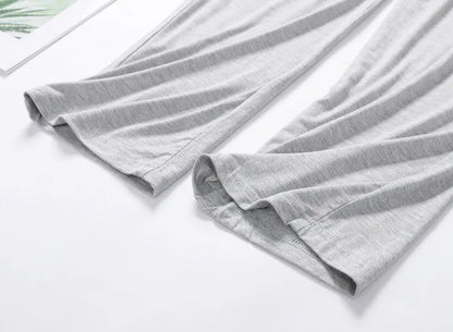 Summer Men Soft Sleeping Pajama Pants Spring Autumn 4XL