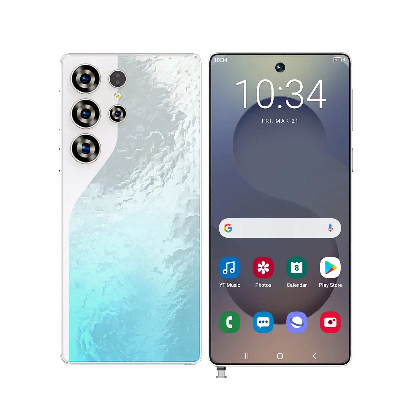 S26 Ultra Android 15 5G Smartphone High Quality 7.3 Inch HD Face ID Deca core Gaming Mobile Phone 16GB+1TB Factory Direct