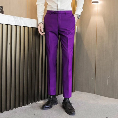 Men's Formal Dress Trousers, Asian Size Man Slacks, M-5XL 6XL