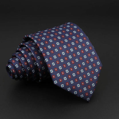 Novelty Men's Formal Ties 7cm Soft Silk Necktie