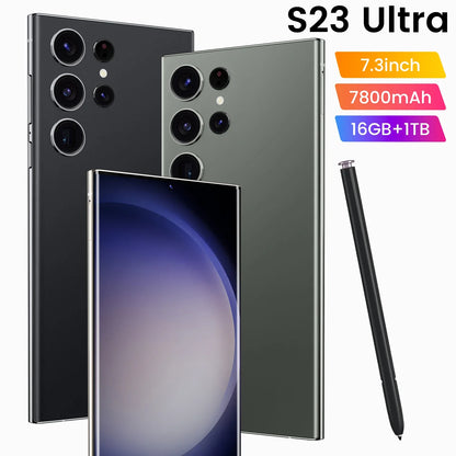 Ultra Crossover S23 ultra Smartphone 7.3 Inch High-definition Large Screen 5G Android 13 Phones