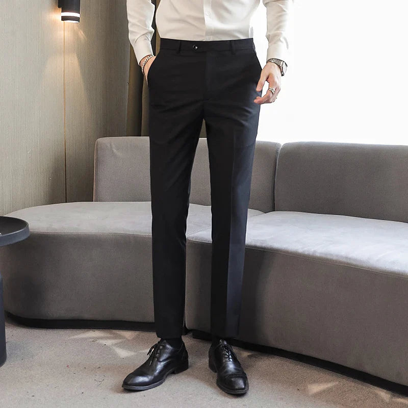 Men's Formal Dress Trousers, Asian Size Man Slacks, M-5XL 6XL