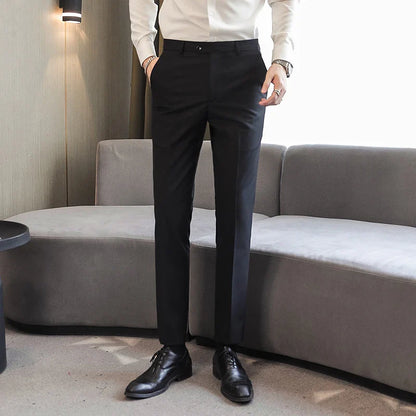 Men's Formal Dress Trousers, Asian Size Man Slacks, M-5XL 6XL