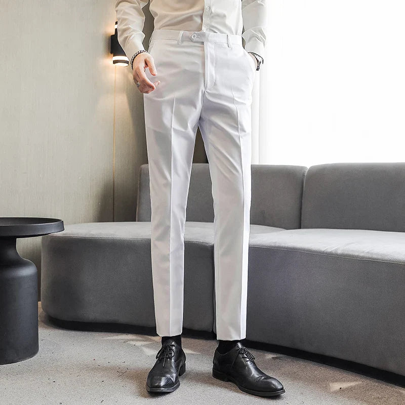 Men's Formal Dress Trousers, Asian Size Man Slacks, M-5XL 6XL