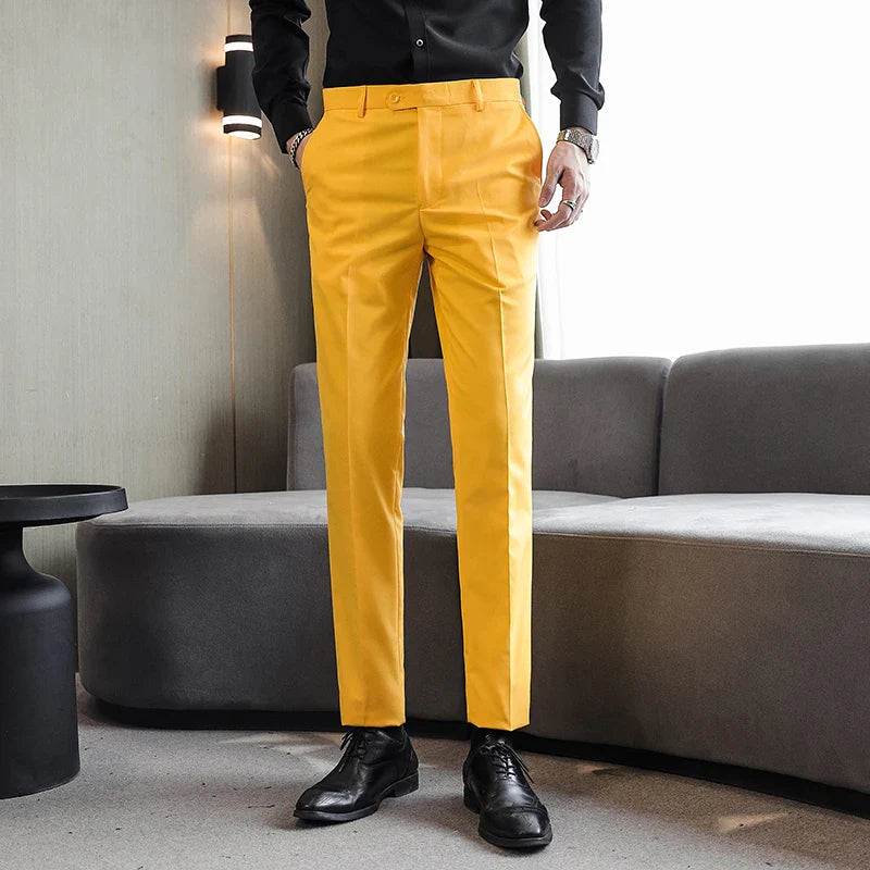 Men's Formal Dress Trousers, Asian Size Man Slacks, M-5XL 6XL