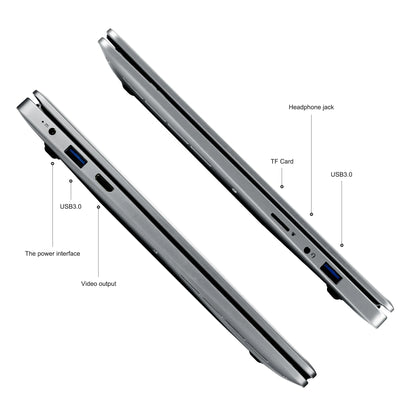 14 Inch Netbook Intel Celeron N4500 Quad Core 8GB 512GB SSD Plastic Body Light Weight Laptop for Work Study