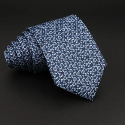 Novelty Men's Formal Ties 7cm Soft Silk Necktie
