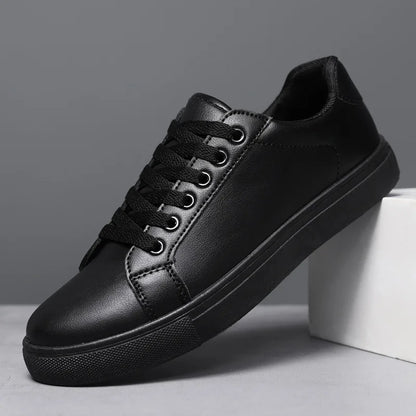 Men's Summer Korean Style Fashion Board Shoes Trendy All-match Casual Large Size Soft PU Mesh Solid Color PVC