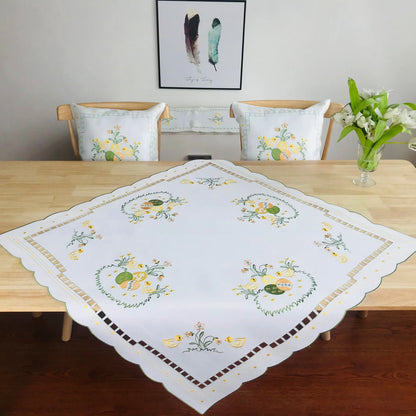 Embroidery Tablecloth napkin Home Decor Silk-touch Fiber