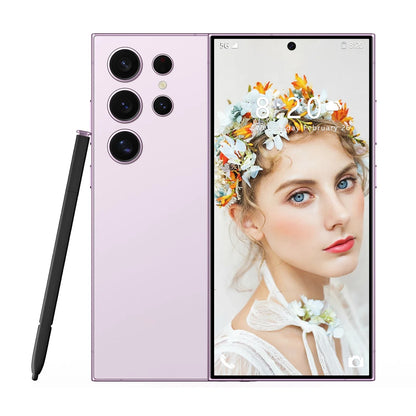 2025 S24 Ultra 7.3 5G Smartphone 16GB+1TB Android HD LCD 65W S Pen Mobile Gaming Phone with WIFI French & Spanish LTE Cellular