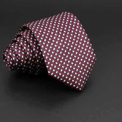 Novelty Men's Formal Ties 7cm Soft Silk Necktie