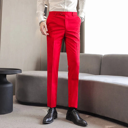 Men's Formal Dress Trousers, Asian Size Man Slacks, M-5XL 6XL