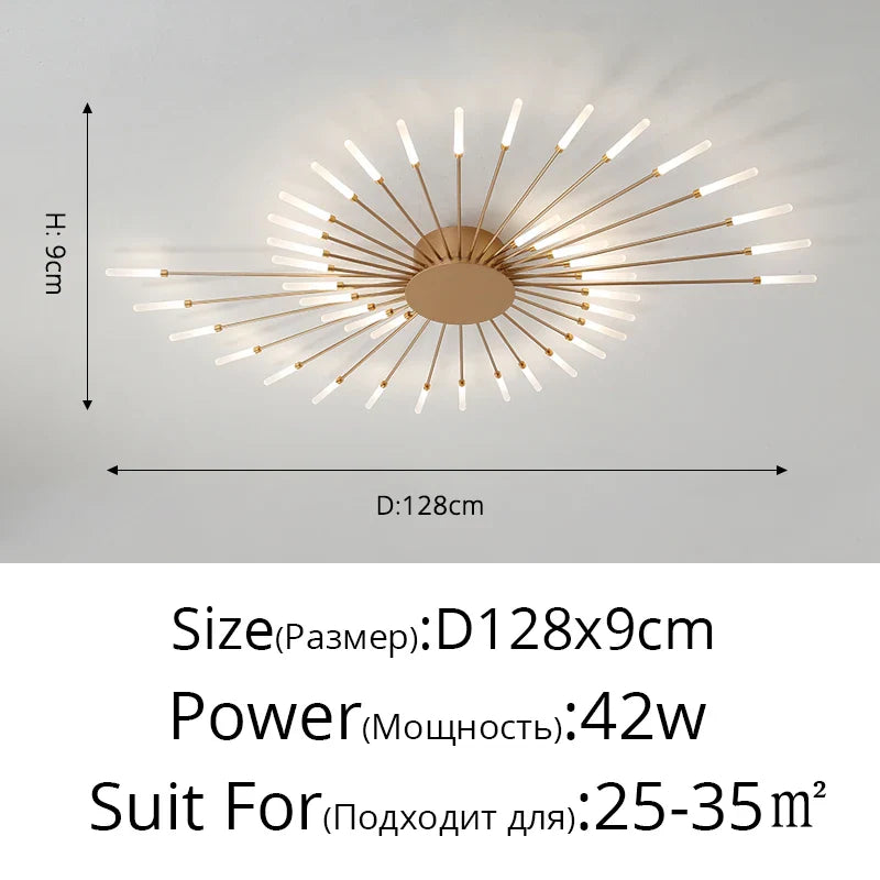 Modern Acrylic Ceiling LED Indoor Lighting For Bedroom Living Room or Kids Room Frame 175-260V