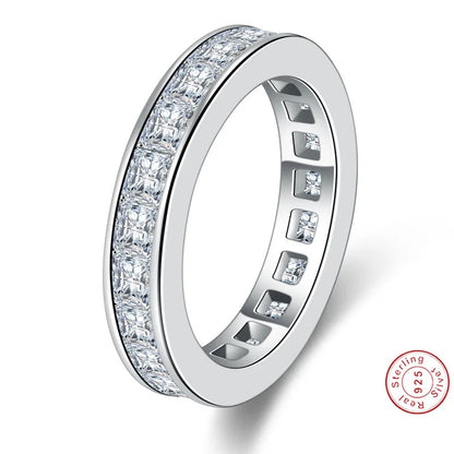 Certified 925 silver ring for women with Zircon stone