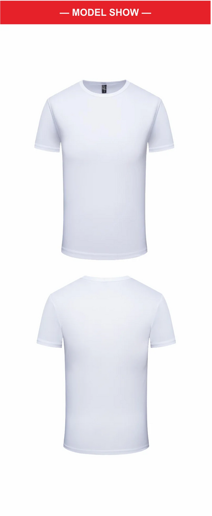 Quick Dry Round Neck T-shirt Custom Printed Embroidered Logo Sports Fitness Short Sleeve Top Running Shirts