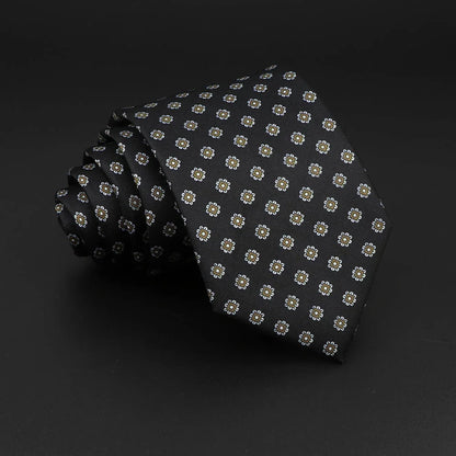 Novelty Men's Formal Ties 7cm Soft Silk Necktie