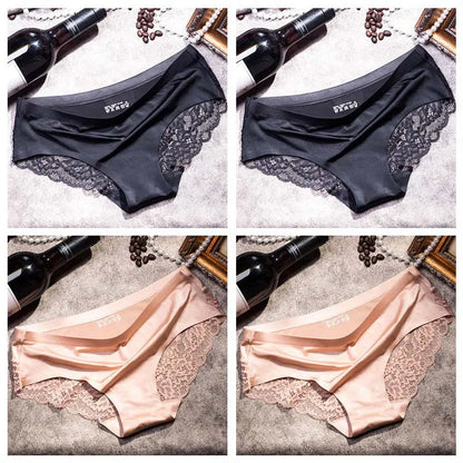 4pcs Lace Panties Women Seamless Underwear Plus Size