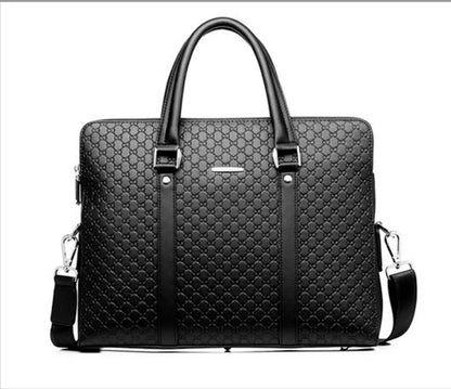High Quality Leather Fashion Business Briefcase Unisex