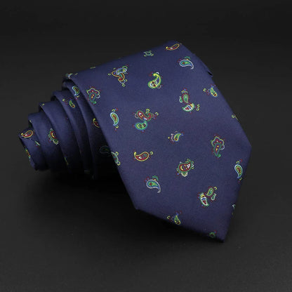 Novelty Men's Formal Ties 7cm Soft Silk Necktie